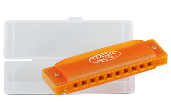 Classic Cantabile FBH-10 ON FunKids Harmonica C Major Orange image 8