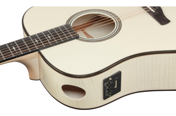 Ibanez AAD371E-ATW Advanced Acoustic Antique White High Gloss image 8