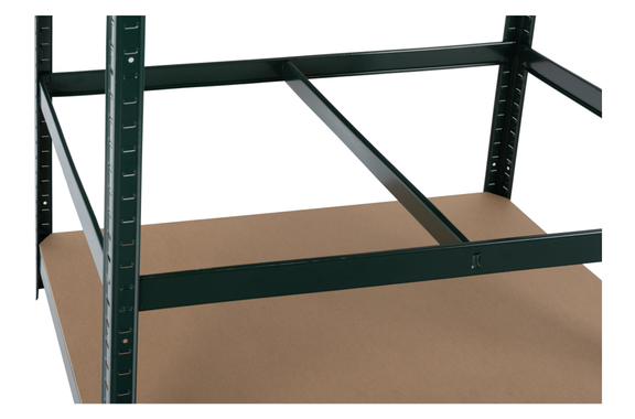 Stagecaptain WBR-175 GR Werkbankregal mit Holzböden Dunkelgrün 4x Set image 8