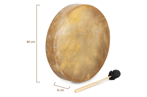 Classic Cantabile TSD-18 Traditionele Sjamanentrommel met Paardenhuid 18" Set met Standaard image 8
