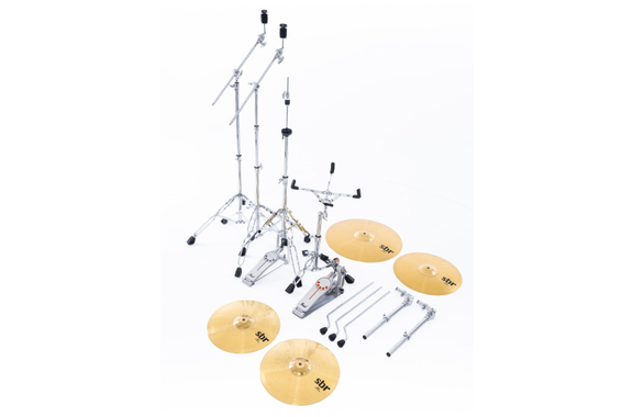 Pearl Export EXX725SBR/C778 Drumkit Graphite Silver Twist Set mit Taschen image 8