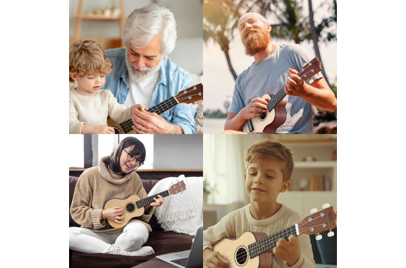 Classic Cantabile Sopran Ukulele Natural Set inkl. Lernheft image 8