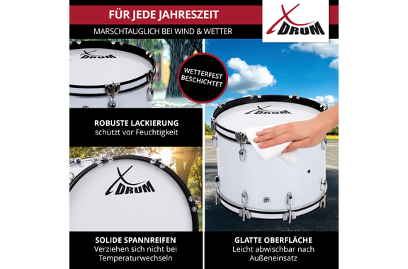 XDrum MBD-226 Marching Drum 26" x 12" image 8
