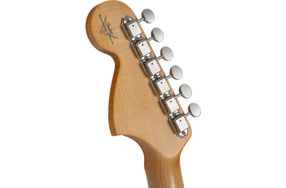 Fender Custom Shop 1967 Stratocaster Relic Aged Charcoal Frost Metallic image 8