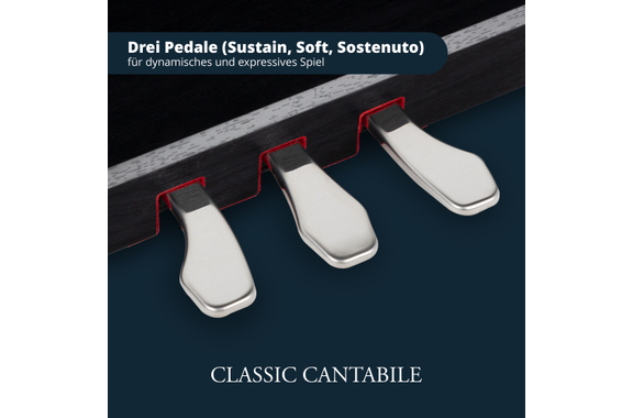 Classic Cantabile DP-230 SM E-Piano schwarz matt image 8