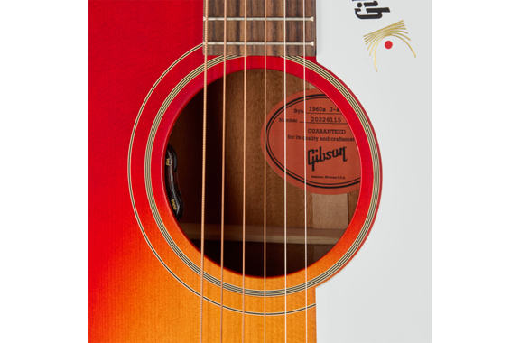 Gibson J-45 60s Original Fixed Bridge Vintage Cherry Sunburst image 8