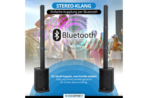 McGrey E-208LAB Actieve Line Array Accu-Kolominstallatie image 8