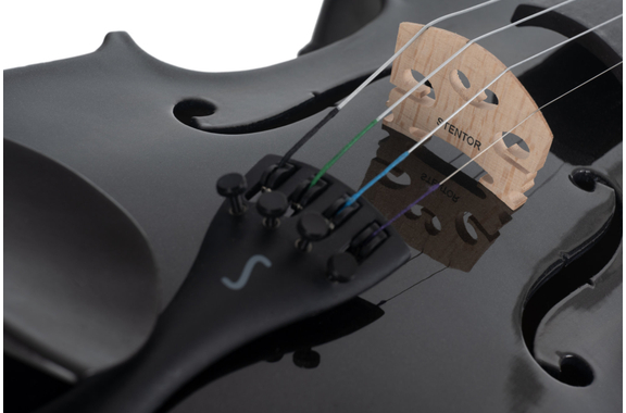 Stentor SR1401 Harlequin Violin Set 4/4 BK image 8