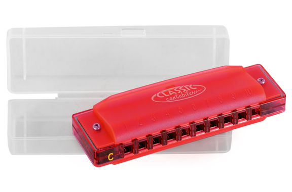 Classic Cantabile FBH-10 RD FunKids Harmonica C Major Red image 8