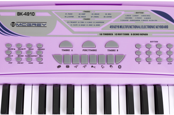 McGrey BK-4910VT Clavier 49 Touches Avec Pupitre Violet image 8