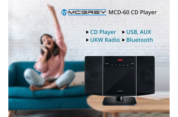 McGrey MCD-60 Système Stéréo Vertical avec Lecteur CD/MP3, Emplacement USB et Bluetooth image 8