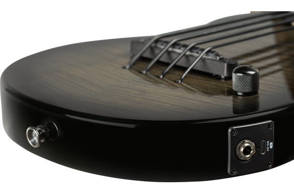 Ortega NEO-BS-TGB Neo Series Ukulele Bass Transparent Grey Burst image 8