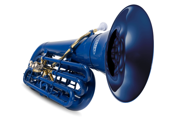 Classic Cantabile KT-30BU MardiBrass Tuba Bb en plastique Bleu image 8