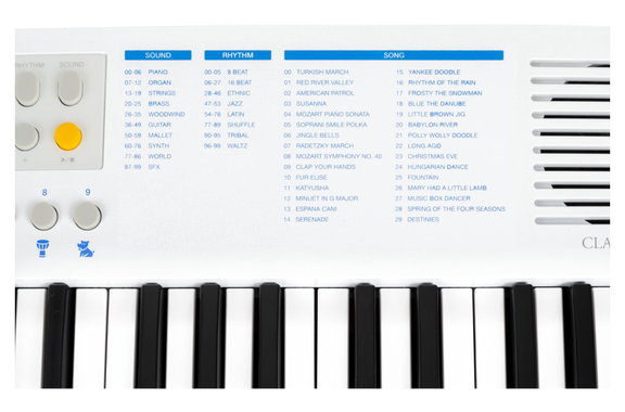 Classic Cantabile MINI-37 Clavier blanc-bleu image 8