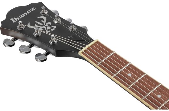 Ibanez AS53-TKF Transparent Black Flat image 8