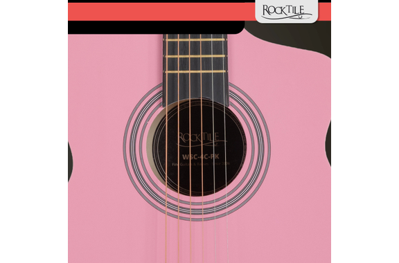 Rocktile WSC-4C-PK Westerngitarre Pink image 8