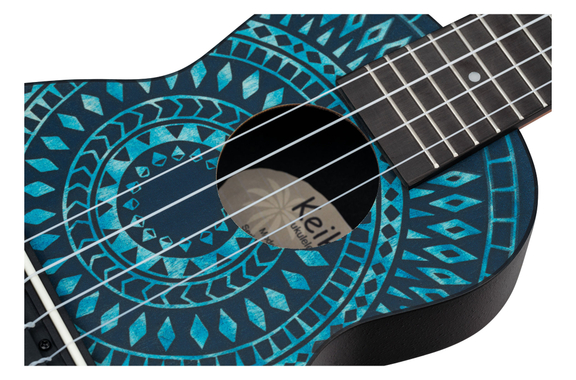 Ortega K2SS-BKC Keiki Superscale Ukulele Pack Blue Kaleidoscope image 8