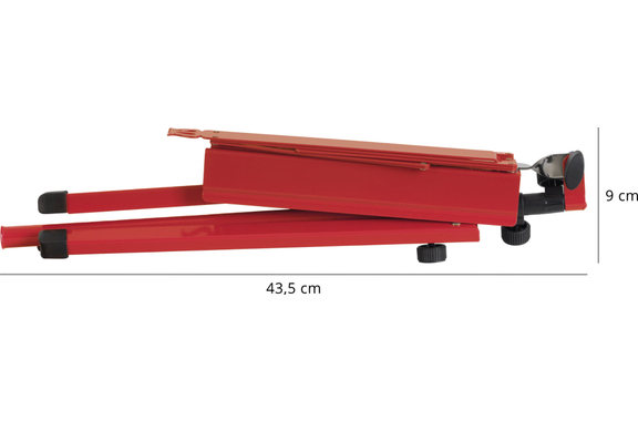 Classic Cantabile 100 Muziekstandaard Medium Rood image 8