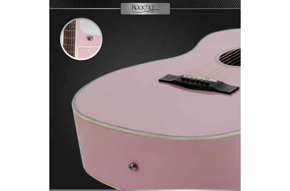 Rocktile WSC-150C-PK Chitarra Western Pink image 8