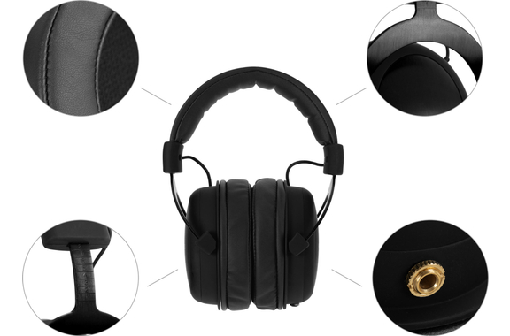 Pronomic KH-6093 BK Casque Studio Noir image 8