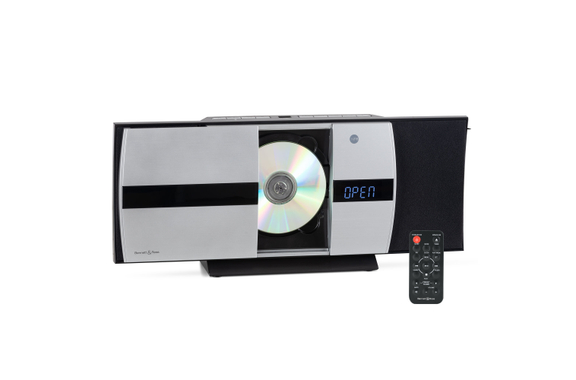 Bennett & Ross Ålesund Vertikal Stereoanlage mit CD/MP3-Player, USB und Bluetooth Silber  - Retoure (Zustand: sehr gut) image 8