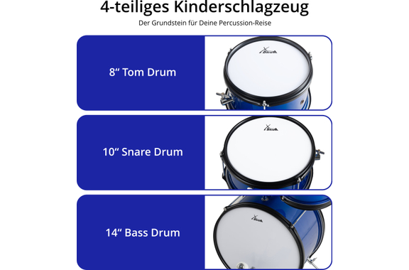 XDrum Junior KIDS Batterie Incl. École Bleu image 8