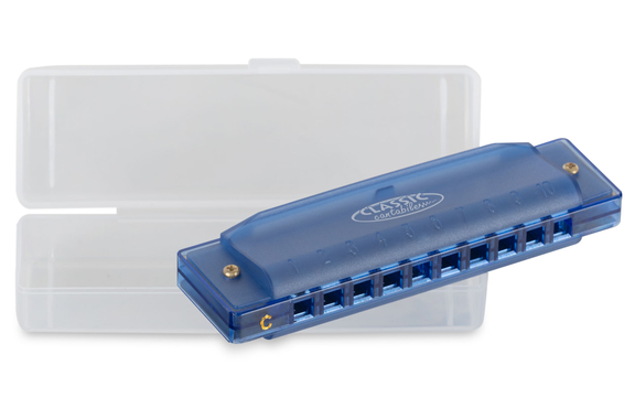 Classic Cantabile FBH-10 BU FunKids Harmonica C Major Blue image 8