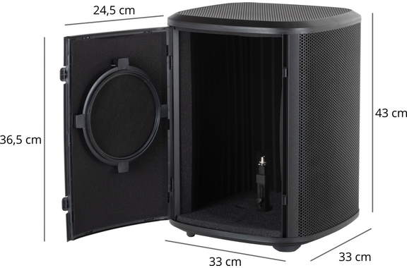 Pronomic MP-360 Microphone Isolation Box - Devolución (Estado: Muy Bueno) image 8