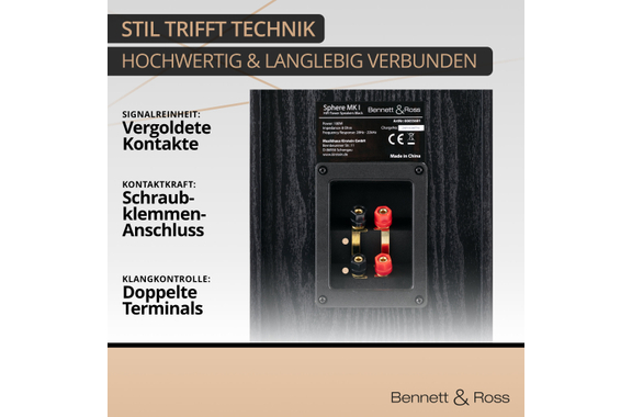 Bennett & Ross Radiant HiFi Vloerstaande Luidsprekers Paar zwart 2x 180W RMS image 8