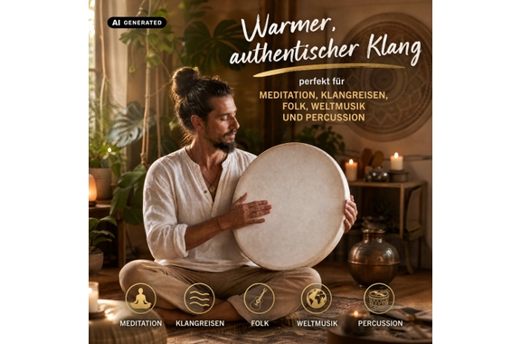 Classic Cantabile ND-20 All Natural Frame Drum 20" image 8