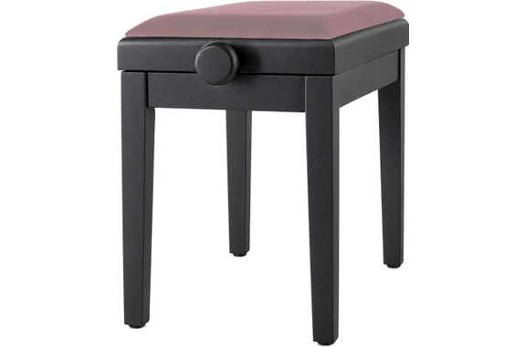 Classic Cantabile Banc De Piano Modell A Noir Mat Velours Rosé image 8