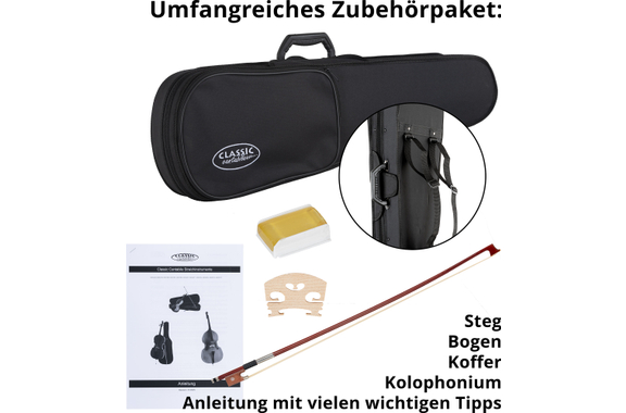 Classic Cantabile Student Violin Set 1/8 image 8