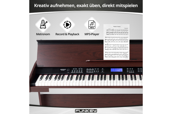 FunKey DP-88 II Digitalpiano bruin image 8