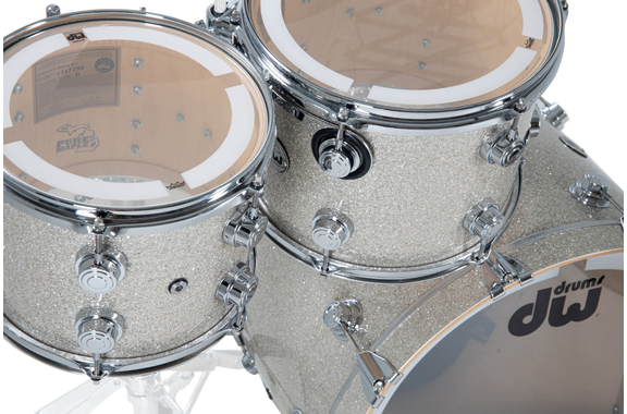 DW Collector's Series SSC Drumkit in Broken Glass Finish mit Chrom Hardware  - Retoure (Zustand: sehr gut) image 8