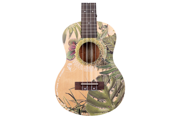 Cascha Art Series Tenor Ukulele Leafy image 8