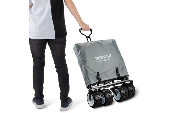 Stagecaptain Bollycart-907 GY Bollerwagen ohne Dach Grau image 8