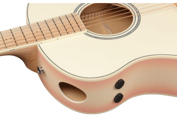 Ibanez AAM370M2E-APF Transparent Antique White Peach Fuzz image 8