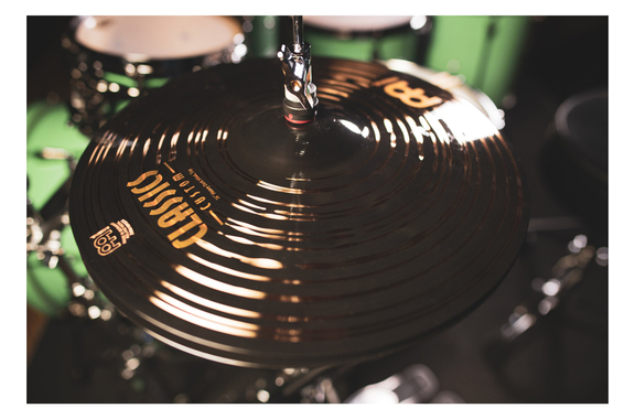 Meinl Classics Custom Dark Heavy Hi-Hat 14" + Set Macchina HiHat image 8