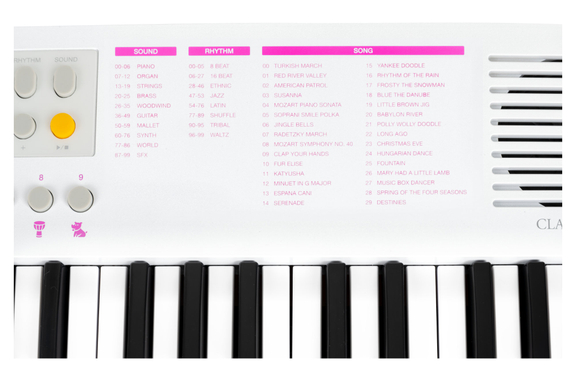 Classic Cantabile MINI-37 Clavier blanc-rose image 8