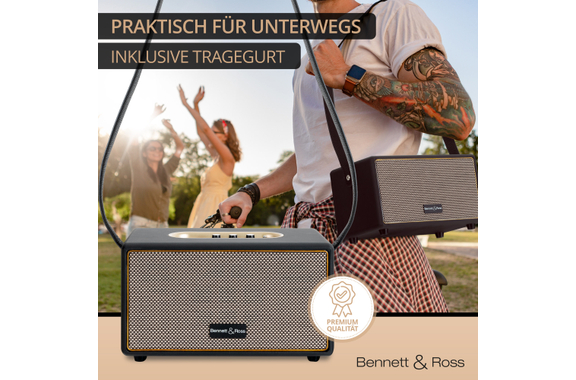 Bennett & Ross BB-860A BK Blackmore Bluetooth Akku Lautsprecher Schwarz image 8