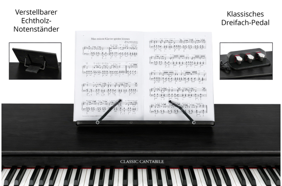 Classic Cantabile DP-730 SM Digital Piano Matte Black image 8