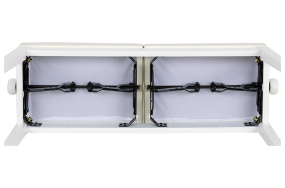 Classic Cantabile Dubbele Pianobank Wit Hoogglans image 8