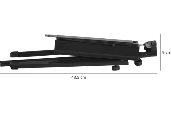 Classic Cantabile 100 Muziekstandaard Medium Zwart 3-delige Set image 8
