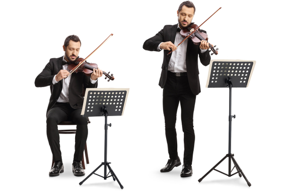 Pronomic OS-01P Pupitre d'Orchestre en Tôle Perforée avec Pinces à Partitions Set incl. Boîte de Rangement image 8