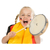 XDrum HTM-10S Tamburo a Mano 10" con Pelle Naturale Set da 3 thumbnail 9