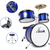 XDrum Junior KIDS Drumstel incl. School Blauw thumbnail 9