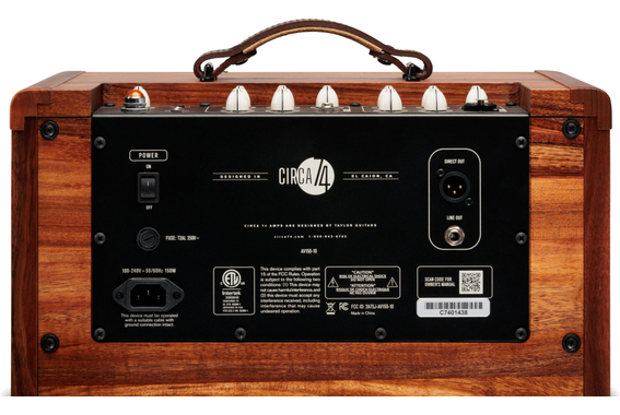 Taylor Circa74 AV150-10 150W 10" Combo Acoustique Koa image 9