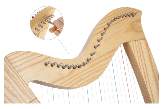 Classic Cantabile H-22 AW Keltische Harp 22 Snaren image 9