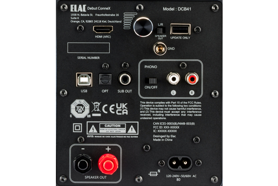 ELAC Debut ConneX B41 Aktivlautsprecher Walnut  - 1A Showroom Modell (Zustand: wie neu, in OVP) image 9