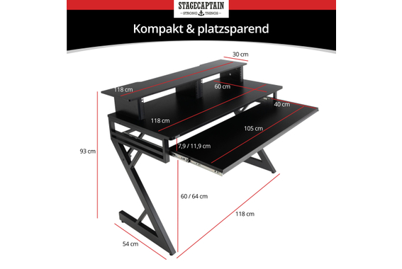 Stagecaptain ST-120 Studiotisch  - Retoure (Verpackungsschaden) image 9